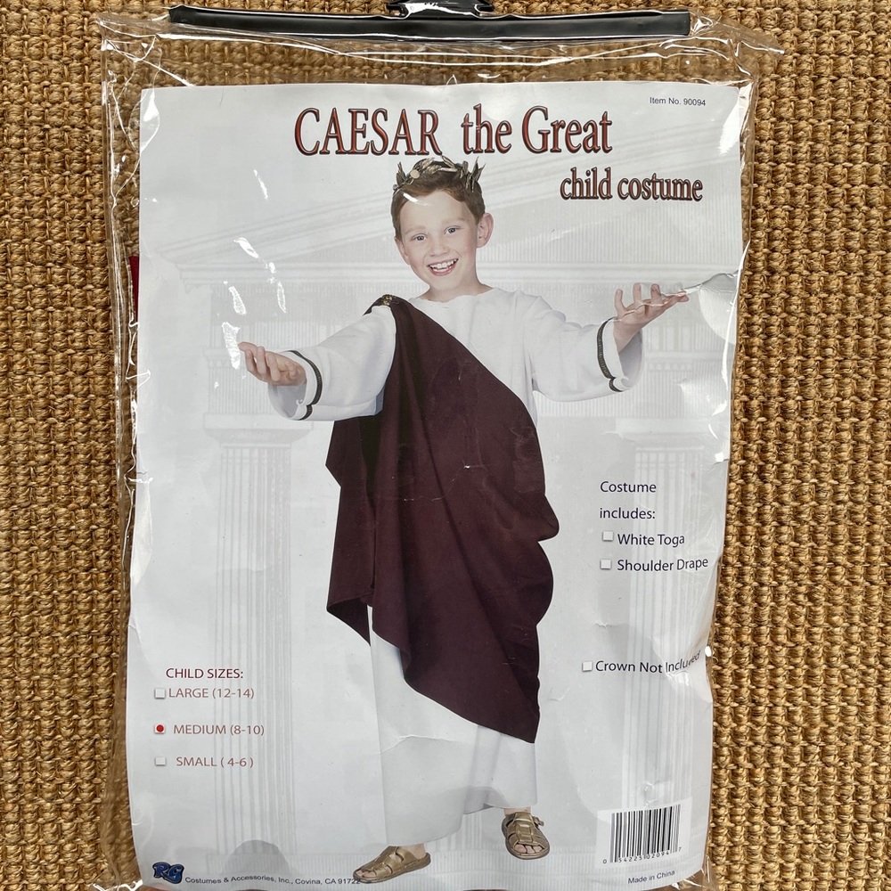 Caesar The Great child costume/Halloween